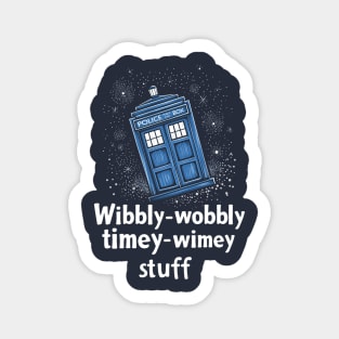 Wibbly-Wobbly Timey-Wimey Stuff TARDIS Sticker
